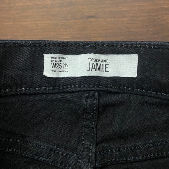 Topshop High-waisted Black Jamie Skinny Jeans - Picture 6 of 7
